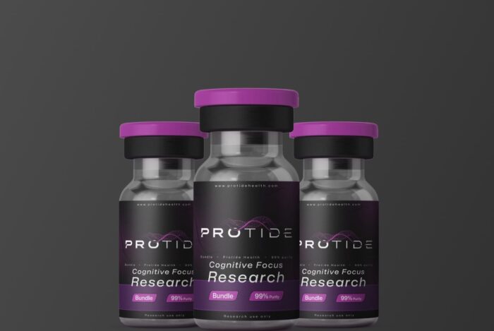 Three bottles of cognitive focus supplements