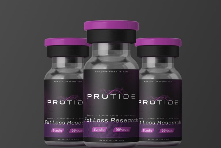 Where to buy weight loss peptides. Image showcasing 3 vials of peptides for fat loss.