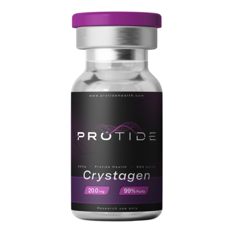 Crystagen 20mg peptide vial from Protide Health