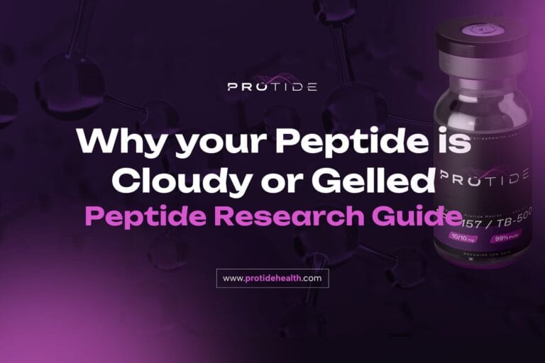 Peptide research guide on cloudiness and gelled issues