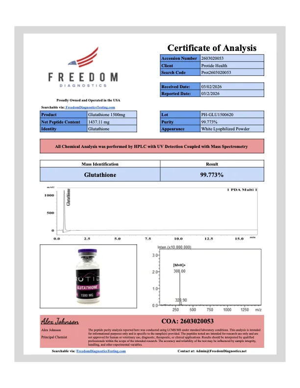 what is the best liposomal glutathione Buy Glutathione (GSH) | Peptora | 99%+ Purity Peptides main image 1
