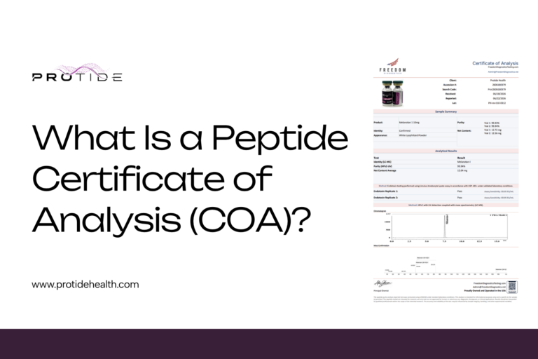 What is a peptide Certificate of Analysis (COA)? A beginner's guide to verifying a COA and reading its purity, identity, and endotoxin results.