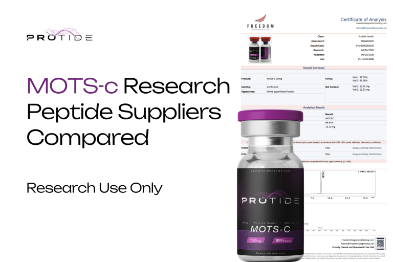Where to Buy MOTS-c in 2026: 10 Research Peptide Suppliers Compared