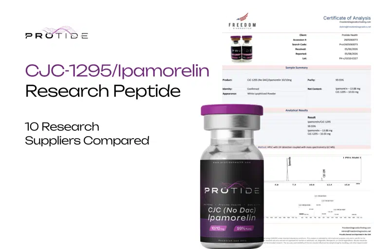 Where to buy CJC-1295 and Ipamorelin blend in 2026, ten research peptide suppliers compared by purity testing and cost per mg