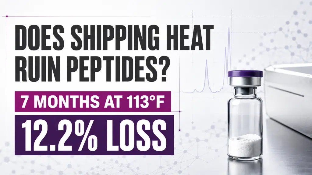 Does shipping heat ruin peptides data analytics study