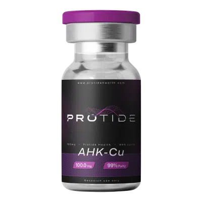 AHK-Cu 100mg peptide for research use, Protide Health lyophilized copper tripeptide-3 with 99% purity third-party tested.